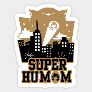 Superhumom Mother's Heroic Nature Sticker